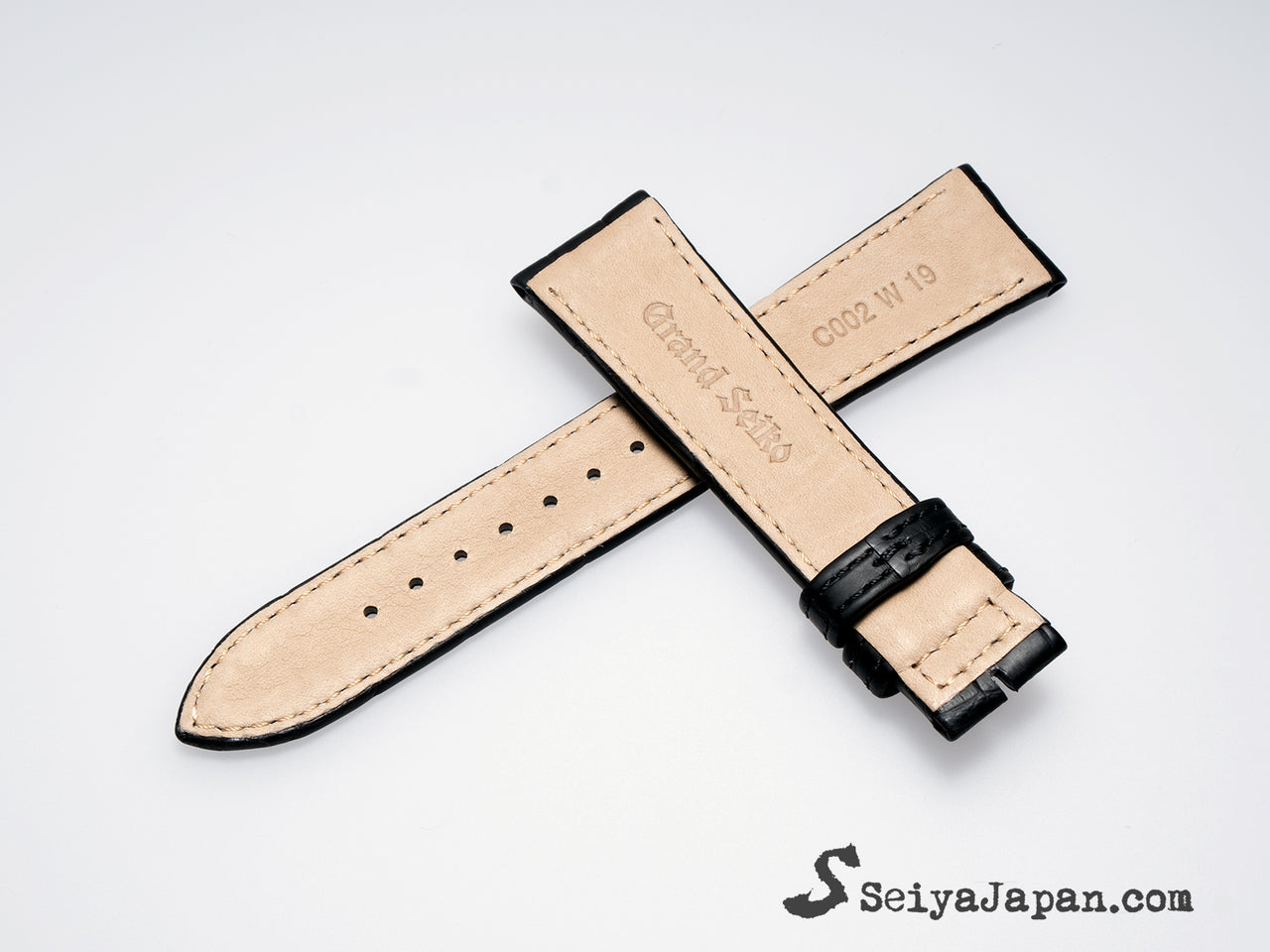 GRAND SEIKO Original strap Black-19mm-for Buckle/ GS19_C002012J9