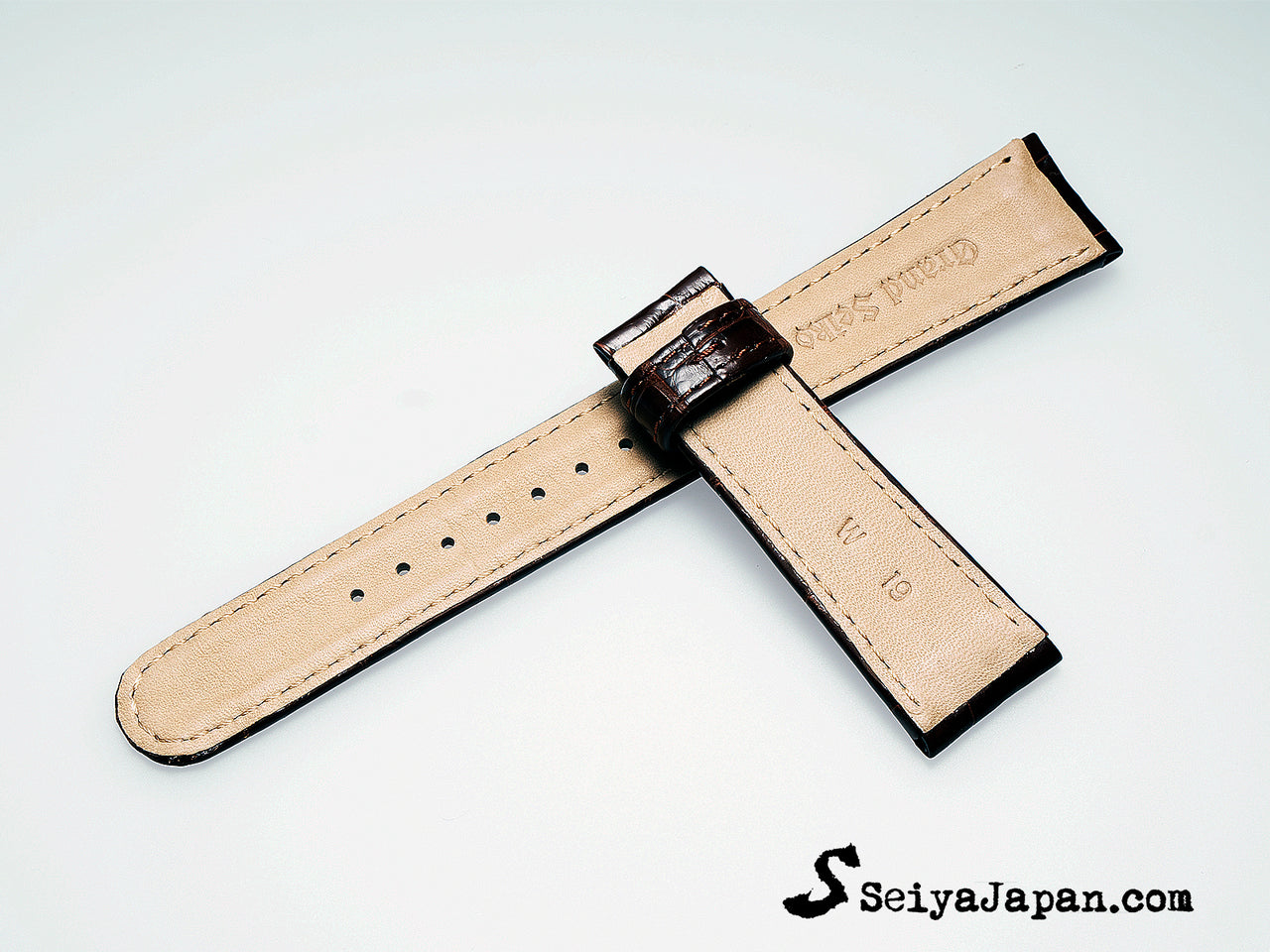 GRAND SEIKO Original strap Brown-19mm-for Clasp/ GS19_DEY9AW